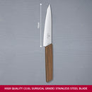 Victorinox Swiss Modern Chef/Vegetable/Carving/Meat Knife, Walnut Wood Handle, 15 cm, Swiss Made