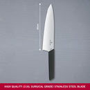 Victorinox Swiss Modern Carving Knife, Stainless Steel, Straight Blade, 20 cm, Black, Swiss Made