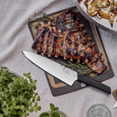 Victorinox Swiss Modern Carving Knife, Stainless Steel, Straight Blade, 20 cm, Black, Swiss Made