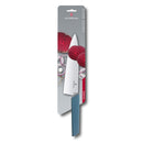 Victorinox Swiss Modern Carving Knife, Stainless Steel Vegetable & Fruit Cutting Straight Blade Knife, Cornflower Blue, 22 Cm, Swiss Made