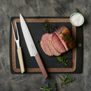 Victorinox Swiss Modern Carving Knife, Stainless Steel Vegetable & Fruit Cutting Straight Blade Knife for Professional and House Use, Brown, 22 Cm, Swiss Made