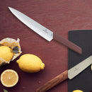 Victorinox Swiss Modern Carving Knife, Stainless Steel Vegetable & Fruit Cutting Straight Blade Knife for Professional and House Use, Brown, 22 Cm, Swiss Made