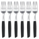 Victorinox “Swiss Modern” Set of 6 Desert Spoons, Stainless Steel, Black, Swiss Made