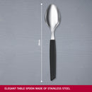 Victorinox “Swiss Modern” Set of 6 Table Spoon, Stainless Steel, Black, Swiss Made