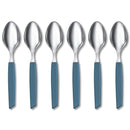 Victorinox “Swiss Modern” Set of 6 Table Spoon, Stainless Steel, Cornflower Blue, Swiss Made