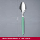 Victorinox “Swiss Modern” Set of 6 Table Spoon, Stainless Steel, Mint Green, Swiss Made