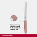 Victorinox Swiss Modern Bread & Pastry Knife, Stainless Steel, 22 cm, Apricot Rose, Swiss Made