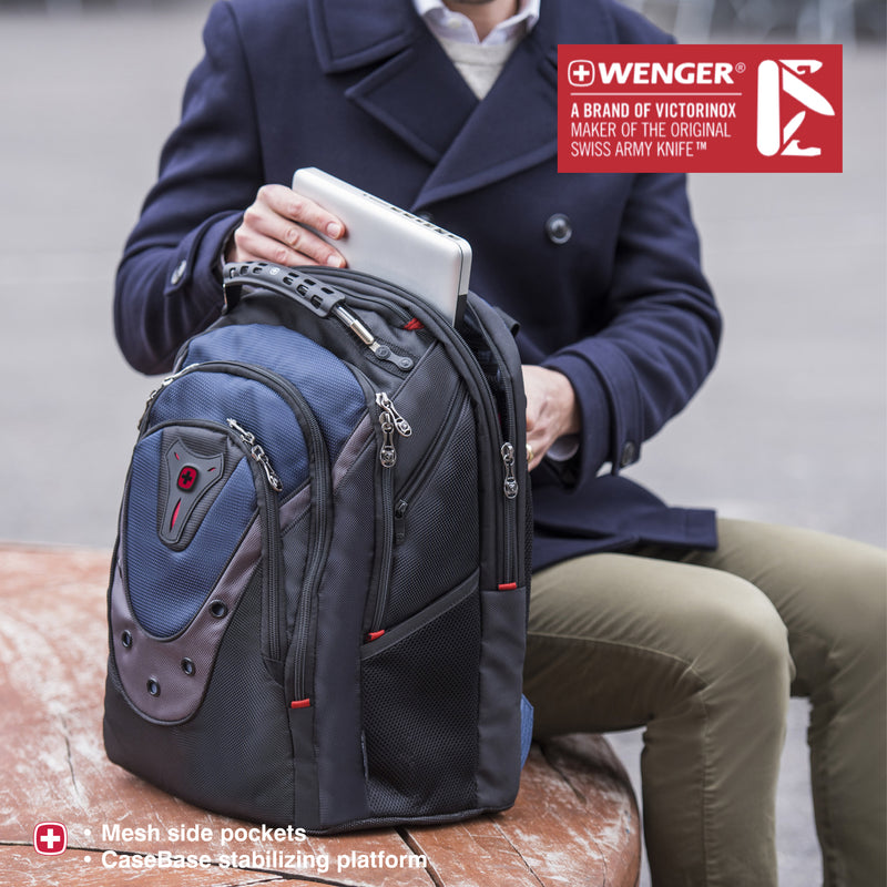 Wenger Ibex 16'' Laptop Backpack (23 Litres) Swiss Designed - Blue