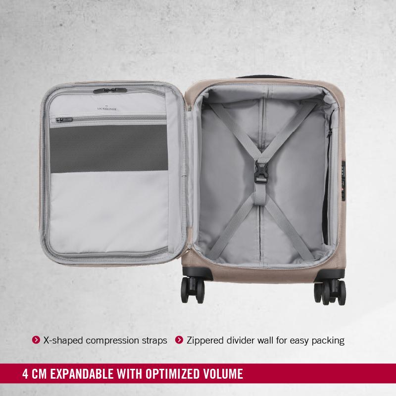 Victorinox Connex Softside Cabin Travel Trolley Suitcase Grey