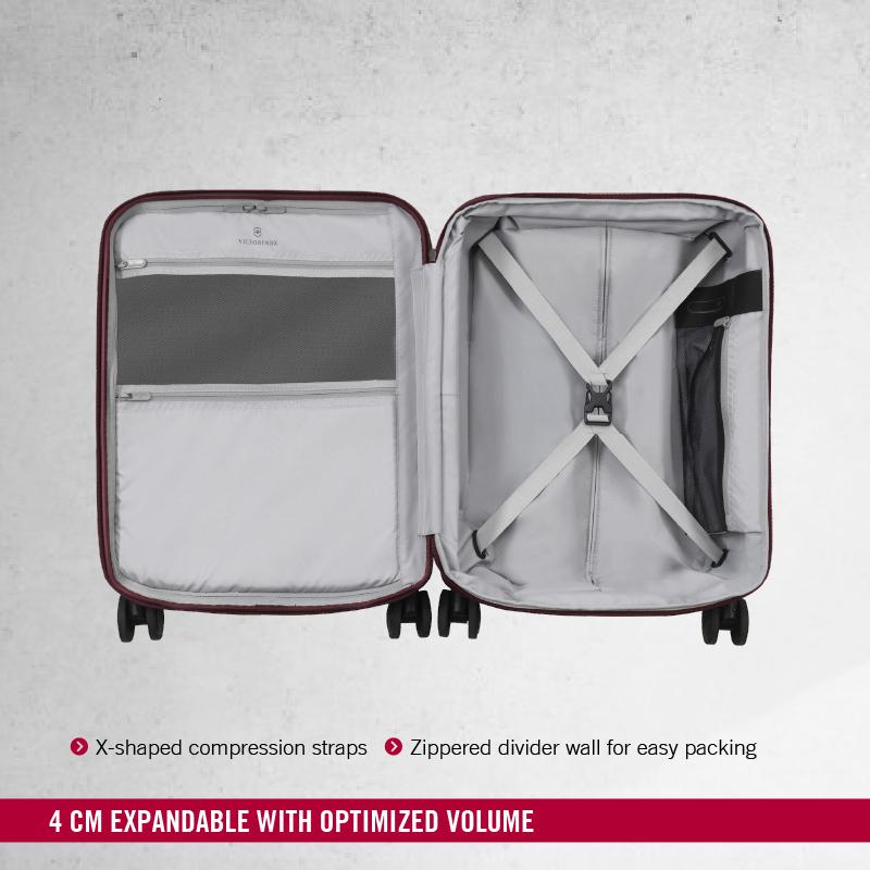 Victorinox Connex Global Hardside Carry-On Travel Trolley Suitcase Red