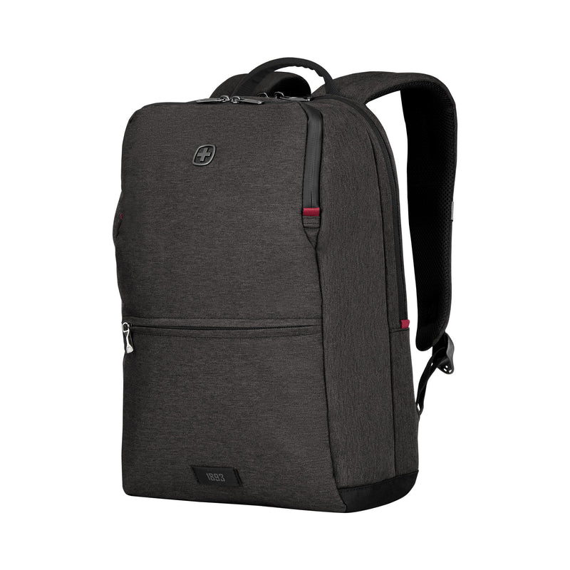 Wenger, MX Reload 14 Inch Backpack, 17 Liters Heather Grey Swiss Designed-Blend of Style and Function