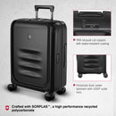 Victorinox Swiss Designed Spectra 3.0 Hardside Expandable Global Carry-On Travel Trolley Suitcase Black