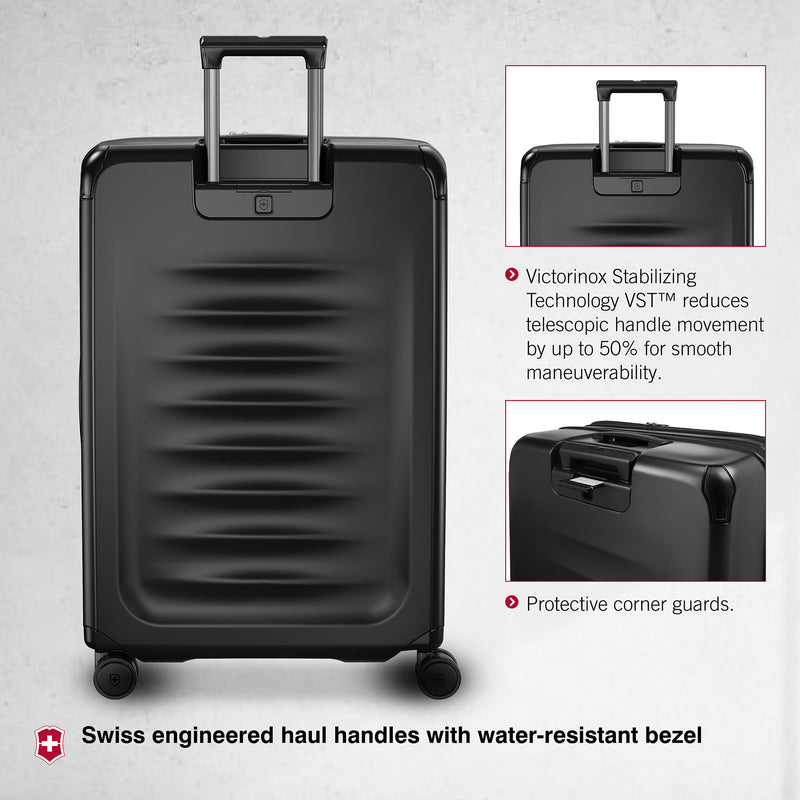 Victorinox Spectra 3.0 Hardside Expandable Large Case Travel Trolley Suitcase Black