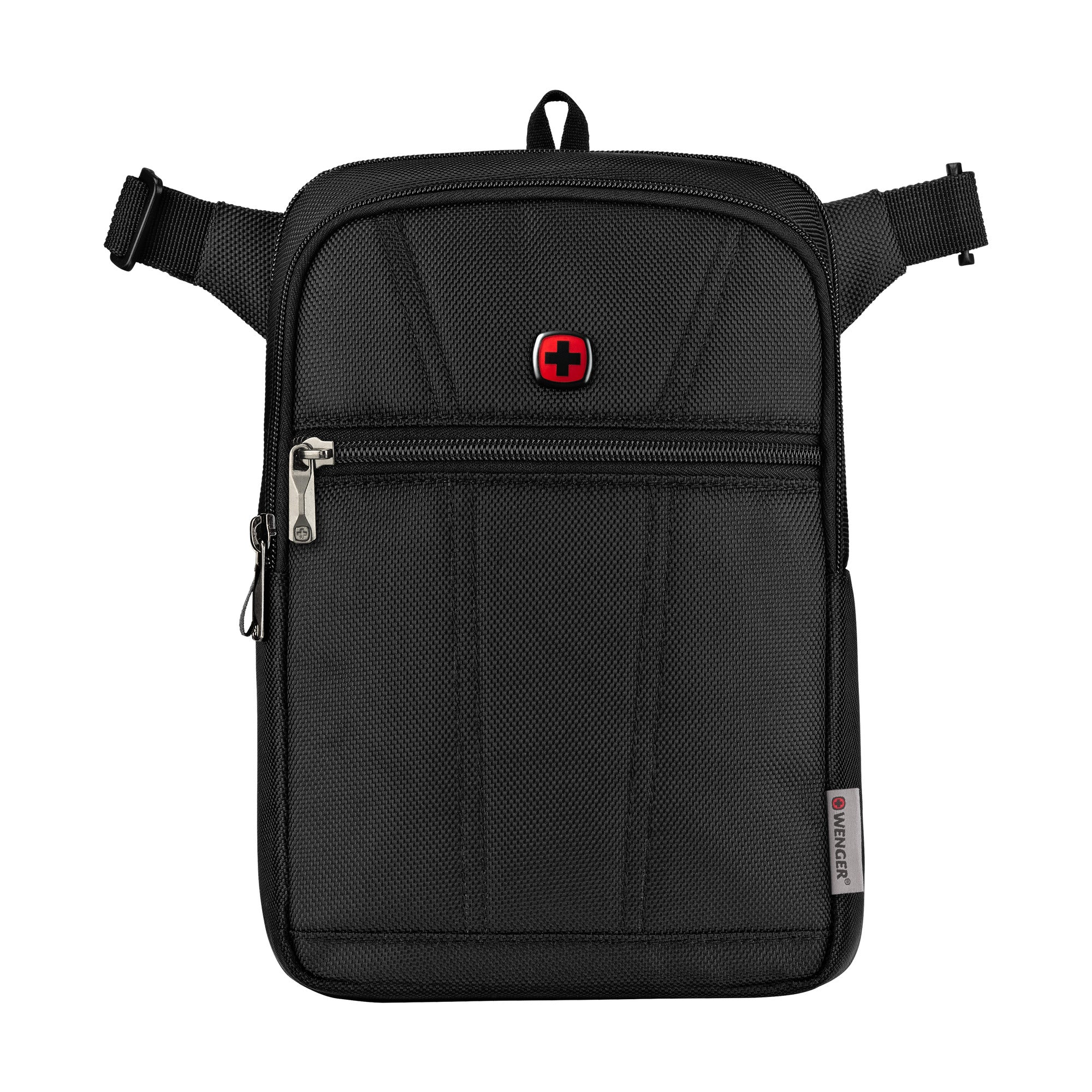 Wenger, BC First, Vertical Crossbody Bag, Black Swiss Designed-Blend o