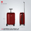 Victorinox Swiss Designed Airox Frequent Flyer Hardside Cabin Luggage, 34 litres, Victorinox Red