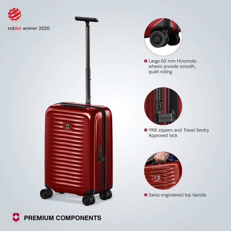 Victorinox, Airox Frequent Flyer Hardside Cabin Luggage, 34 litres, Victorinox Red