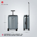 Victorinox Swiss Designed Airox Frequent Flyer Hardside, Cabin Luggage, 34 litres, Silver