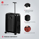 Victorinox Swiss Designed Airox Medium Hardside Luggage, 74 litres, Black, Check-in Trolley bag