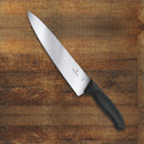 Victorinox Swiss Made Swiss Classic Stainless Steel Carving Knife, Straight Blade, 25 cm, Black