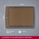 Victorinox Wooden Kitchen Chopping Board with Juice Groove - Brown, Large, Swiss Made