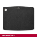 Victorinox Gourmet Series Chopping/Cutting Board with juice groove, Black, Small