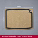 Victorinox Gourmet Series Chopping/Cutting Board with juice groove, Brown, Large