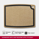 Victorinox Gourmet Series Chopping/Cutting Board with juice groove, Brown, Large