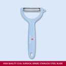 Victorinox Swiss Classic Peeler, Wavy Edge, Swiss Trend Colours Special Edition Duck Egg Blue, Swiss Made
