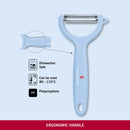 Victorinox Swiss Classic Peeler, Wavy Edge, Swiss Trend Colours Special Edition Duck Egg Blue, Swiss Made