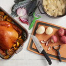 Victorinox Swiss Made Stainless Steel Swiss Classic Multipurpose Peeler, Serrated/Wavy Edge, Green, Peel Tomato Kiwi