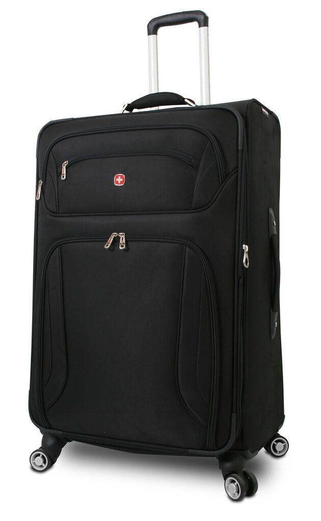 Wenger 28.5" Spinner Softside Carry-On Travel Trolley Suitcase Black