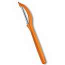 Victorinox Swiss Made Stainless Steel Swiss Classic Universal Peeler, Serrated/Wavy Edge, Fruit & Vegetable Peeler, Orange
