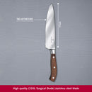 Victorinox Grand Maitre Stainless Steel Forged Carving/Chopping Knife,Straight Edge,Rosewood,20 cm, Swiss made