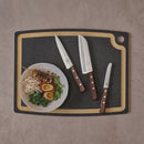 Victorinox Gourmet Series Chopping/Cutting Board with juice groove, Black, Small