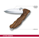 Victorinox Hunter Pro Walnut Wood Swiss Army Knife 2 Functions Brown 136 mm