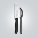 Victorinox Swiss Made Swiss Classic Kitchen Knife Set of 2-Straight Edge Knife & Universal Peeler,Black