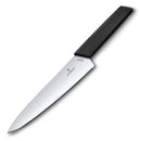 Victorinox Swiss Modern Carving Knife for Chefs & Home Use, 19 cm Black, Swiss Made