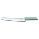 Victorinox Swiss Modern Bread & Pastry Knife for Cutting Cake, Butter,Wavy Edge, 26 cm Aqua, Swiss Made