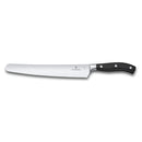 Victorinox Grand Maitre Bread & Pastry Knife Wavy Edge for Cutting Cake Butter POM Handle 26cm Black Swiss Made