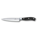 Victorinox Grand Maitre Forged Chef's Knife Straight Edge for Home and Professional Use (POM) Handle 15 cm Black Swiss Made