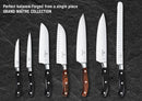 Victorinox Grand Maitre Stainless Steel Forged Multipurpose Kitchen Knife,12 cm, Black, Swiss Made