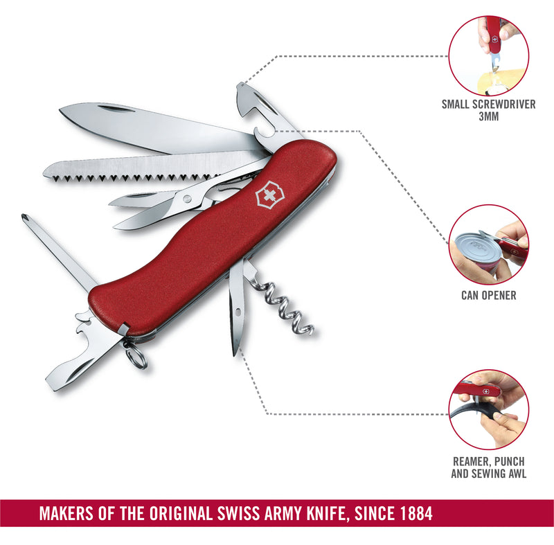 Victorinox Outrider Swiss Army Knife, 111 mm, Red