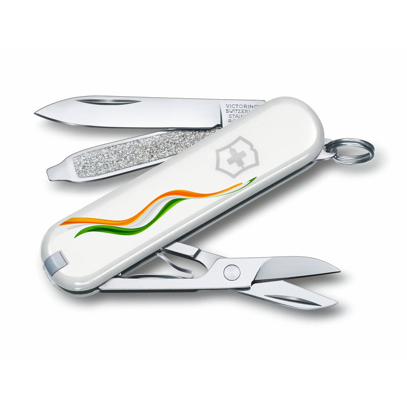 Victorinox Swiss Army Knife Special Independence Day Edition, Tri-Colour, Swiss Classic - 7 Functions