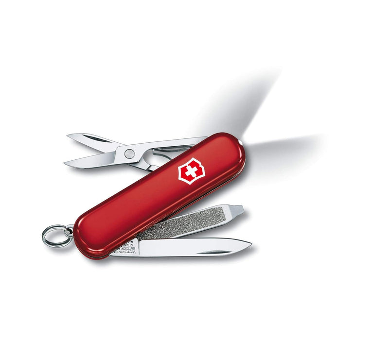 Victorinox Swiss Army Knife - Swiss Lite - 8 Functions, Multi-utility Tool with LED - Red, 58 mm