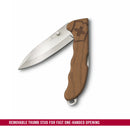 Victorinox Swiss Army Knife, Evoke Wood, Folding, Large (136 mm) Silver Blade, Drop-Point Matte, Wood Handle, Pocket Knife