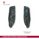 Victorinox Swiss Army Knife, Evoke Alox,  Folding, Large (136 mm) Black Clip-Point Blade, Blue Handle, Pocket Knife