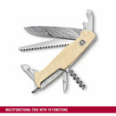 Victorinox Swiss Army Knife Ranger 55 Damast Limited Edition, Large (130 mm) 10 Functions, White