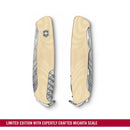 Victorinox Swiss Army Knife Ranger 55 Damast Limited Edition, Large (130 mm) 10 Functions, White