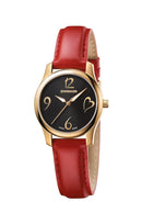 Wenger CITY VERY LADY Ø34 4N PDV, Black Dial, Red Leather Strap