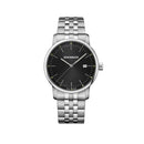 Wenger URBAN CLASSIC O42, SST Case, Black Dial, SST Bracelet- Men's Watch